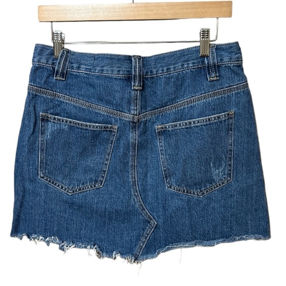 EUC - Free People We the Free - Sidecar Denim Mini Skirt - size 28 - Picture 4 of 4